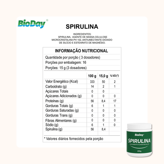 Spirulina Pura - Pote 250g
