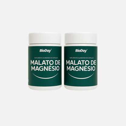 Kit Malato De Magnésio - 2 Unidades - 120 Cápsulas