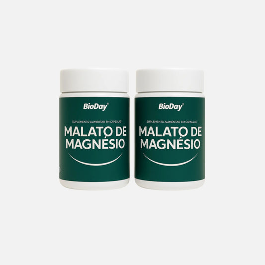 Kit Malato De Magnésio - 2 Unidades - 120 Cápsulas