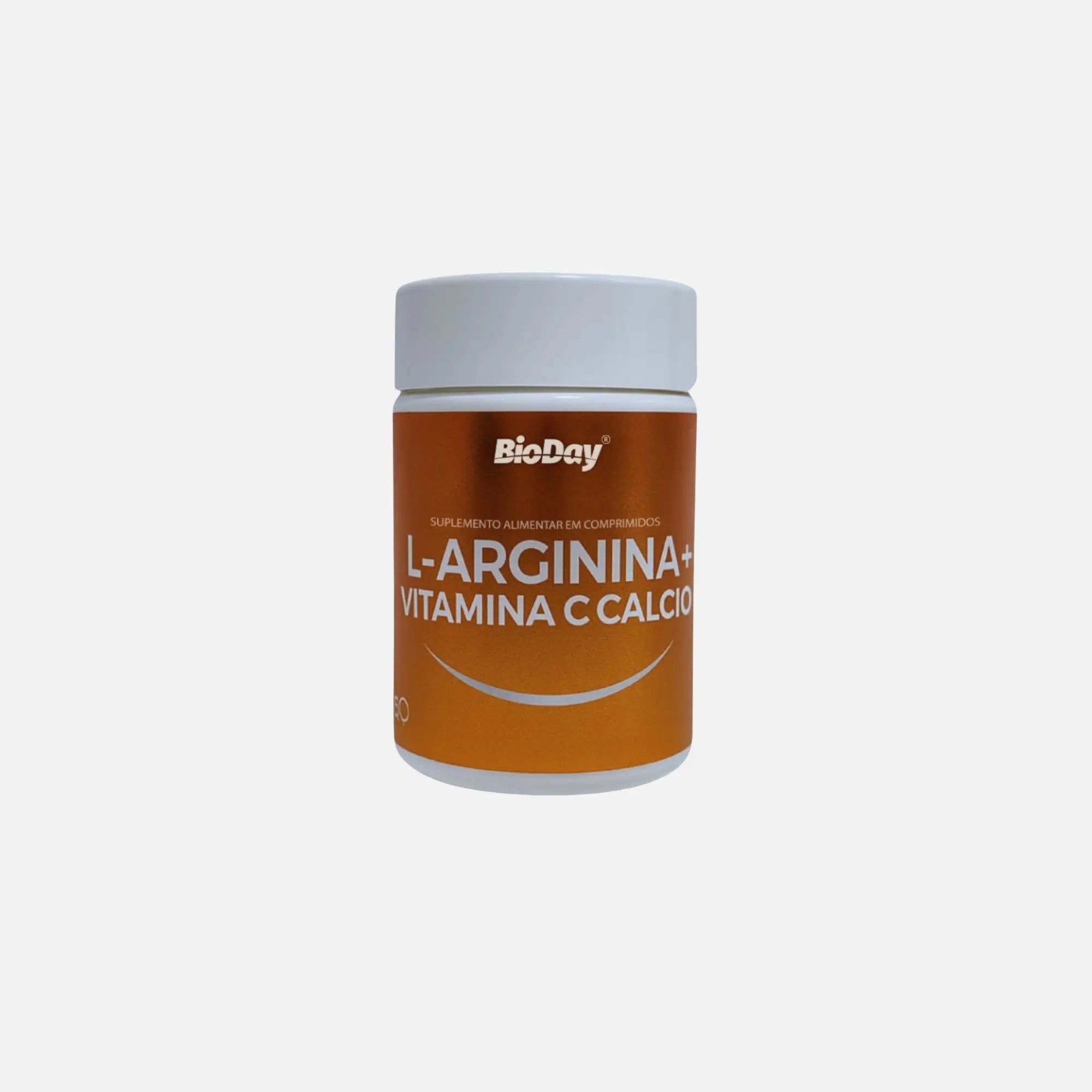 L-Arginina + Vitamina C + Cálcio - 60 Comprimidos