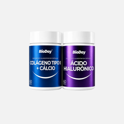 Colágeno Tipo II + Cálcio + Ácido Hialurônico