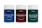 Kit Movimento 45+ – Colágeno Tipo II, Coenzima Q10 e Malato de Magnésio