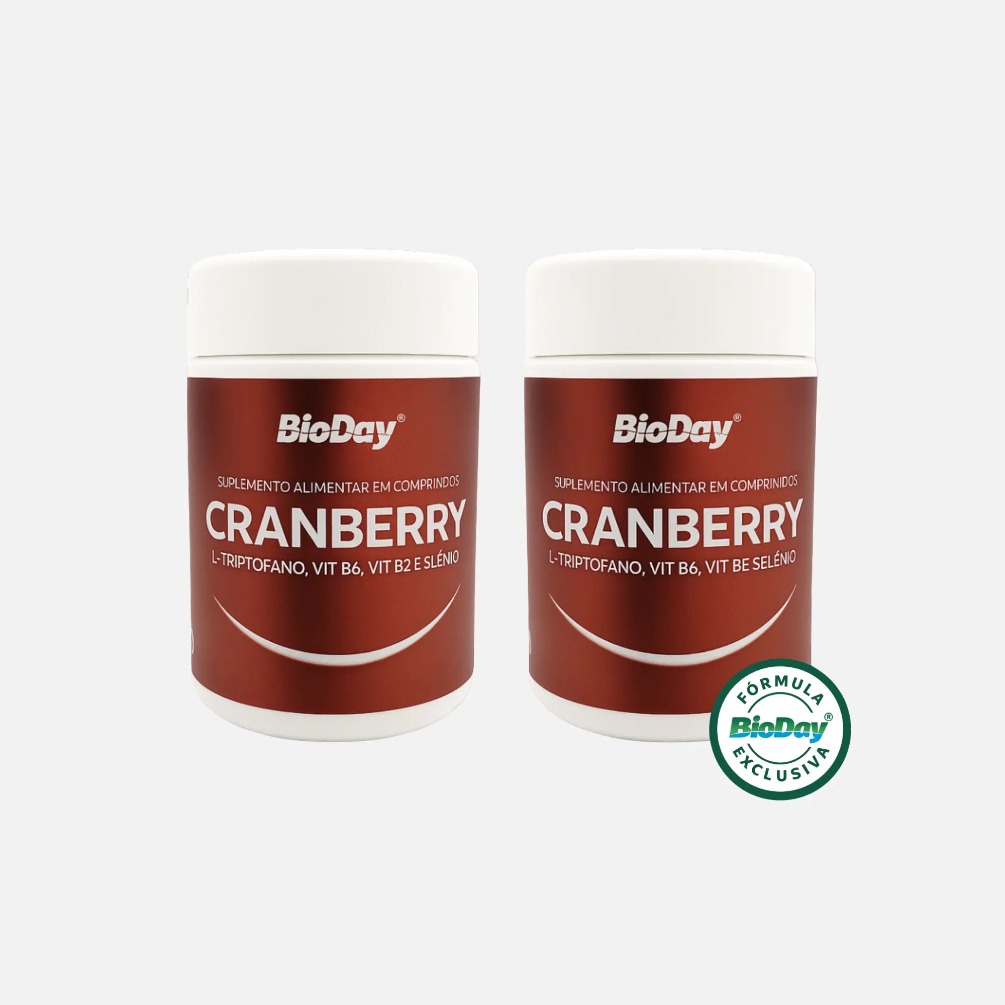 Kit Cranberry + L-triptofano + Vitamina B6 e B12 + Selênio - 2 Unidades - 120 Comprimidos
