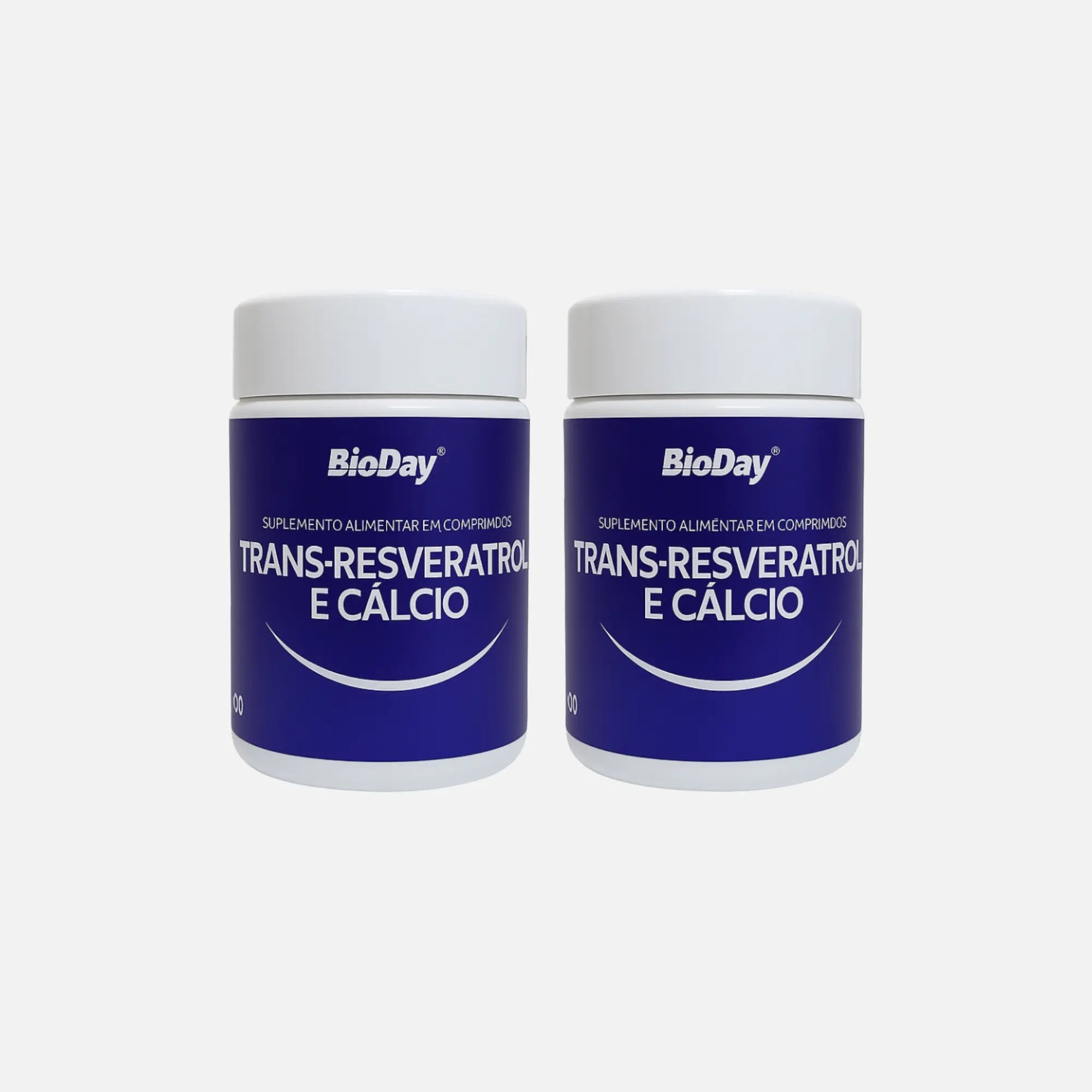 Kit Trans-resveratrol + Cálcio - 2 Unidades - 120 Comprimidos
