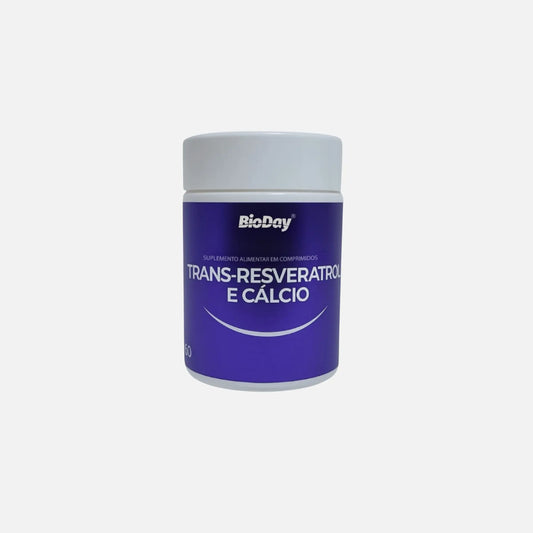 Trans-resveratrol + Cálcio - 60 Comprimidos