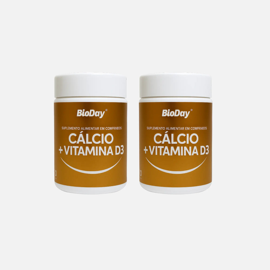 Kit Cálcio + Vitamina D3 - 2 Unidades - 120 Comprimidos