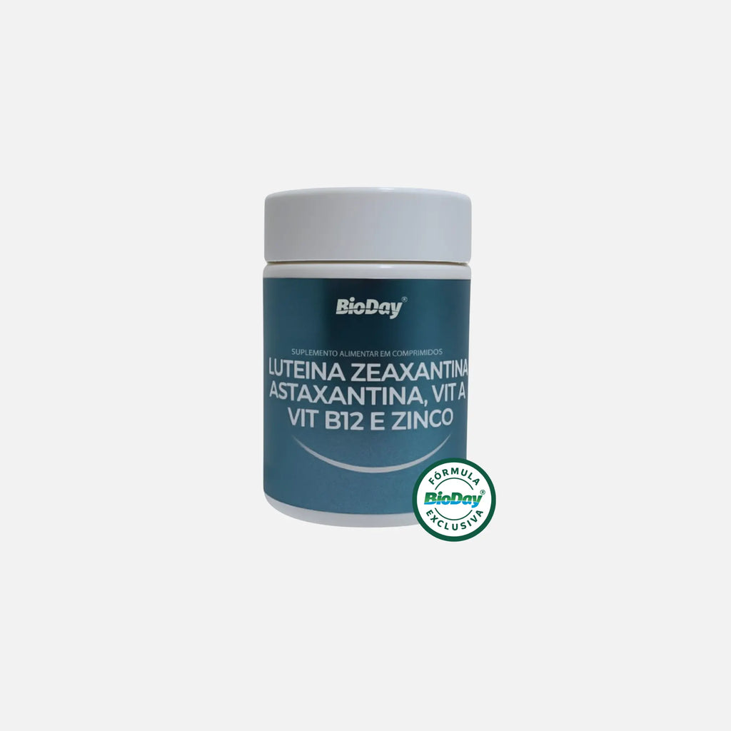 Luteína + Zeaxantina + Astaxantina + Vitamina A + Vitamina B12 + Zinco - 60 Comprimidos