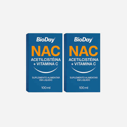 Kit Nac (acetilcisteina) - 2 Unidades - 120 Cápsulas