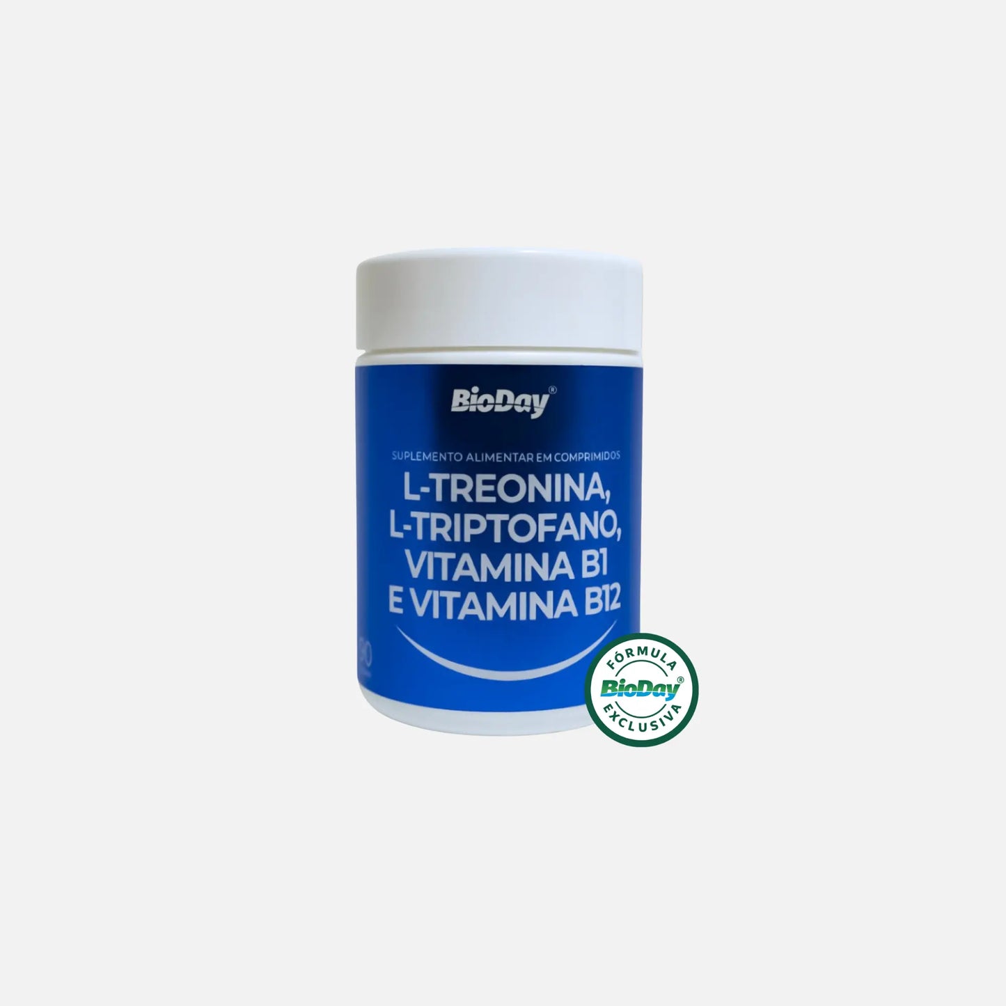 L-Treonina + L-Triptofano + Vitamina B1 + Vitamina 12 - 60 Comprimidos