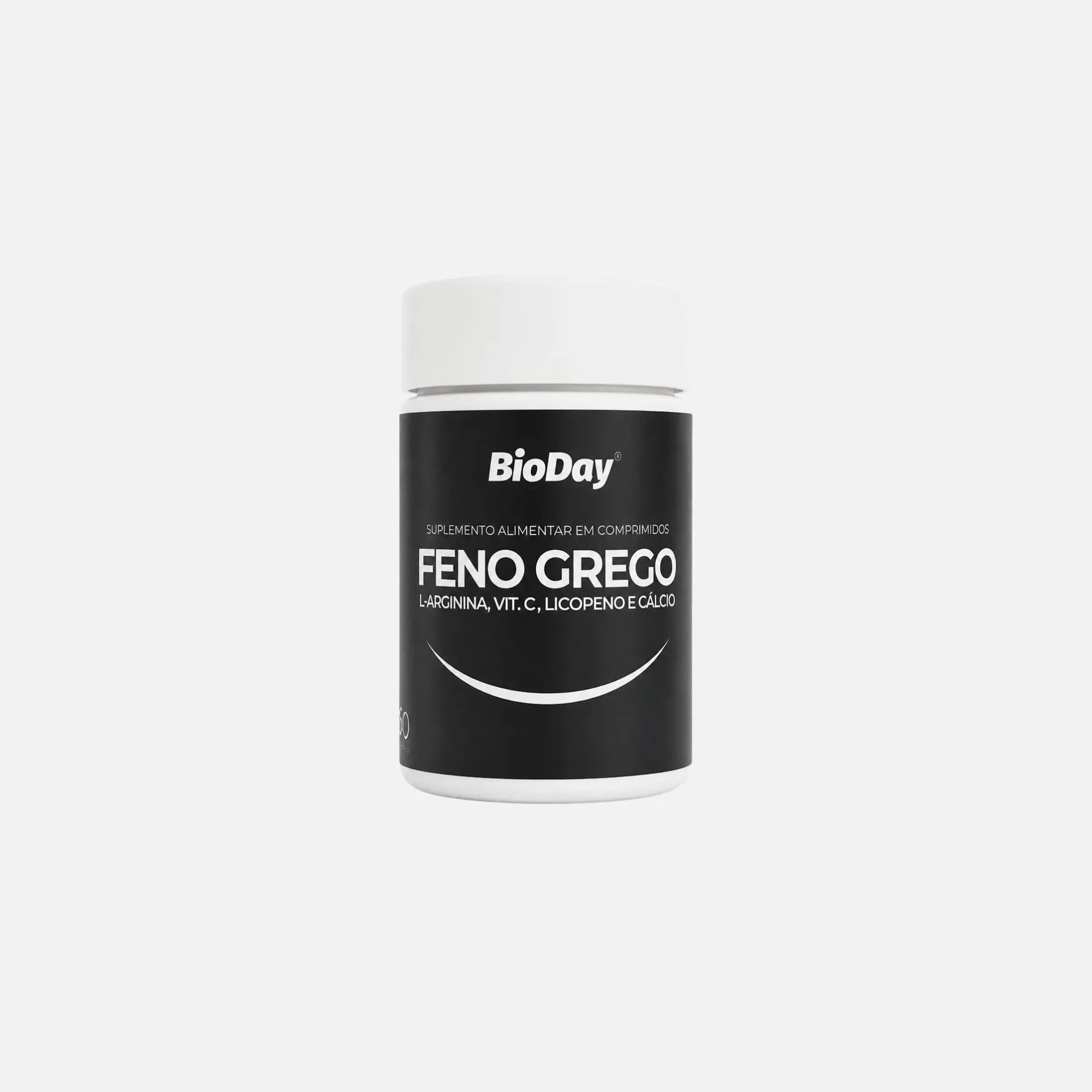 Feno Grego + L-arginina + Licopeno + Vitamina C + Cálcio - 60 Comprimidos