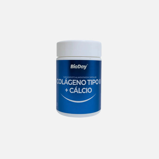 Colágeno Tipo 2 + Cálcio -  60 Cápsulas