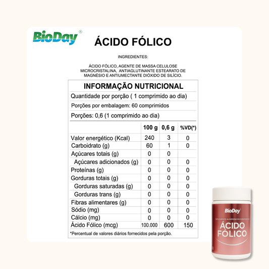 Kit Ácido Fólico -  2 Unidades - 120 Cápsulas