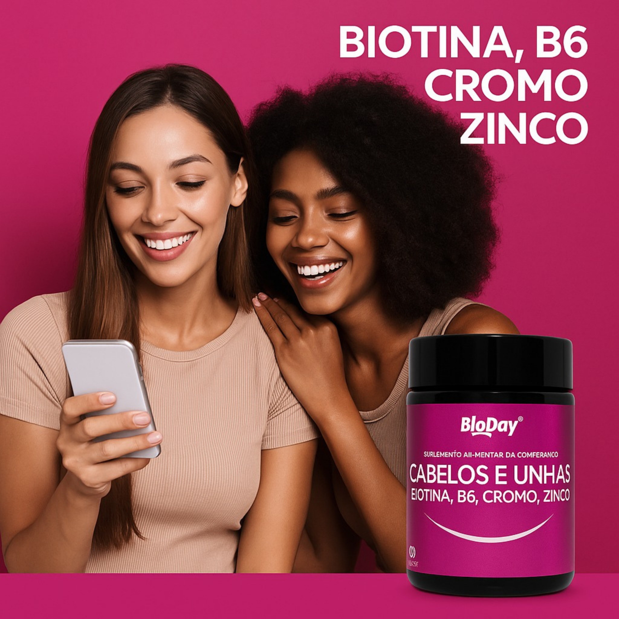 Biotina Cabelos e Unhas - 60 Comprimidos