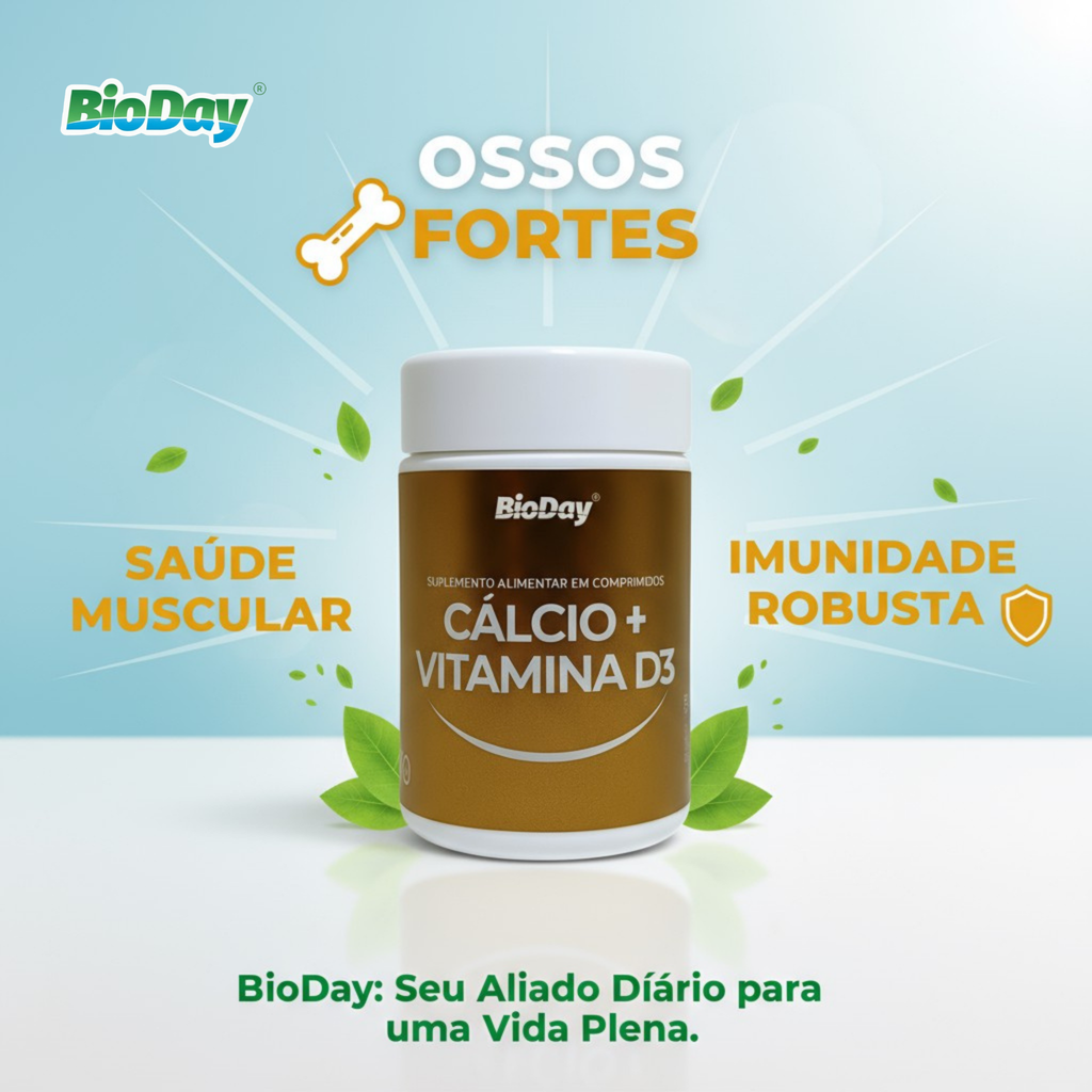 Kit Cálcio + Vitamina D3 - 2 Unidades - 120 Comprimidos
