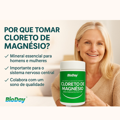Cloreto De Magnésio Cápsulas Veganas - 60 Cápsulas