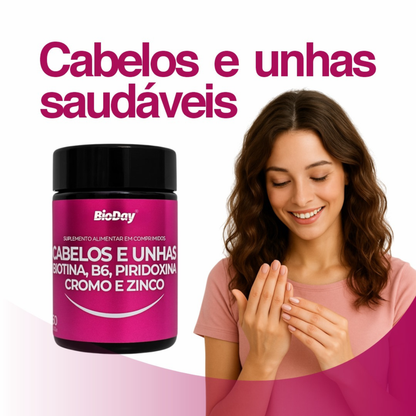 Biotina Cabelos e Unhas - 60 Comrpimidos