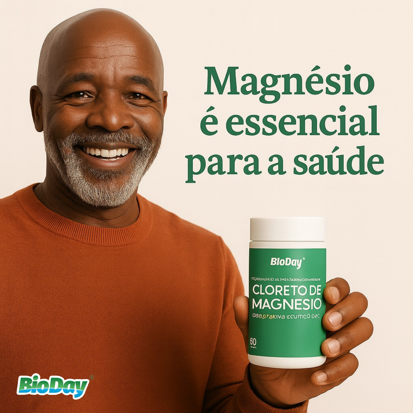 Cloreto De Magnésio Cápsulas Veganas - 60 Cápsulas