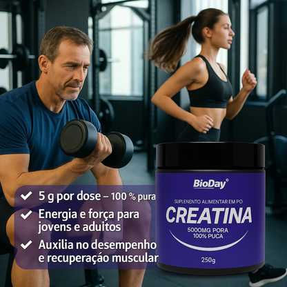 Creatina 100% Pura - Pote 250g