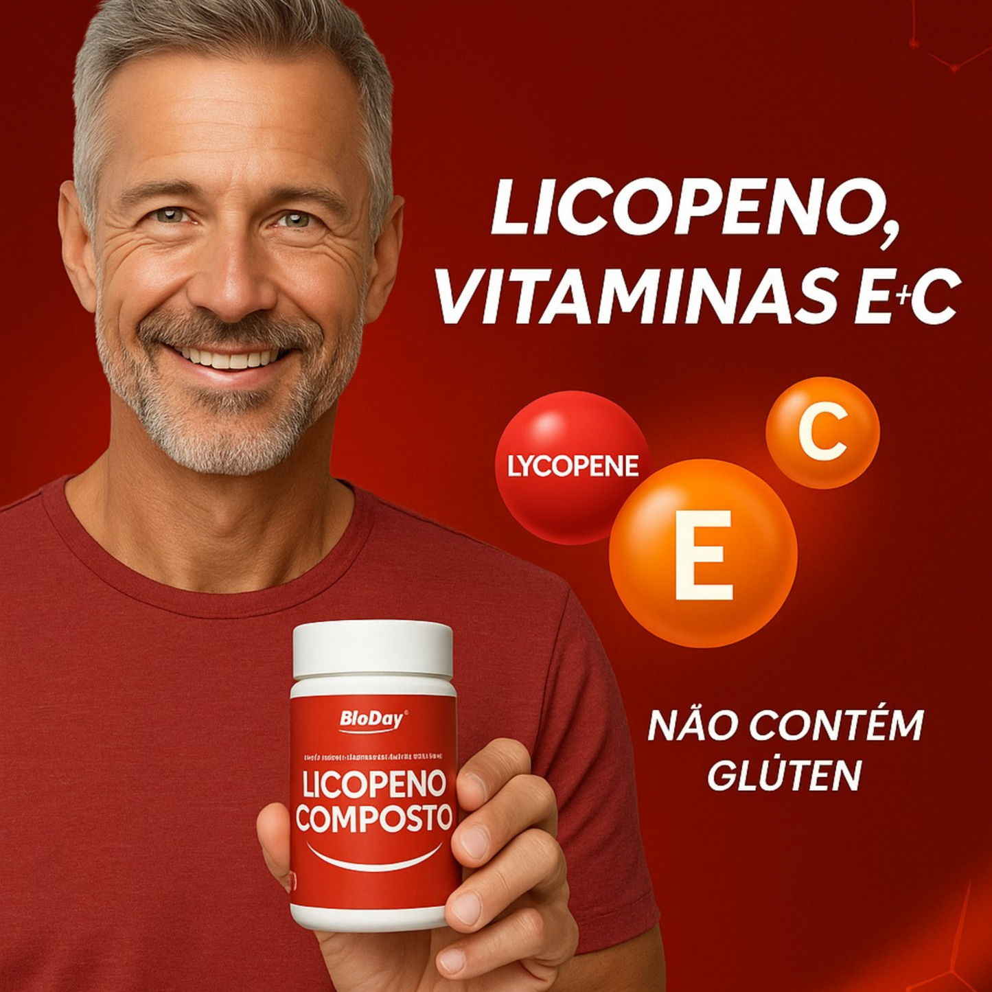 Kit Licopeno + Selênio + Vitamina E e C - 2 Unidades - 120 Comprimidos