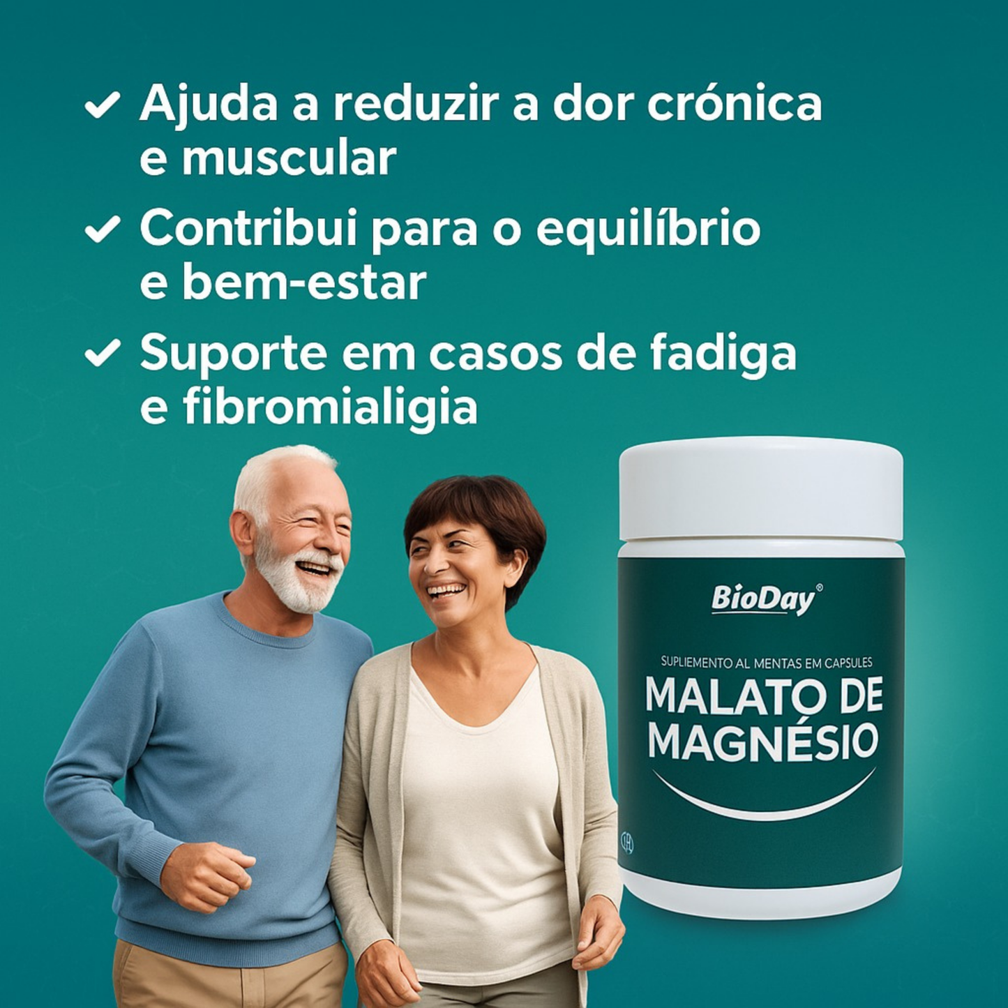 Kit Malato De Magnésio - 2 Unidades - 120 Cápsulas