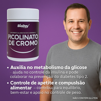 Kit Picolinato Cromo - 2 Unidades - 120 Comprimidos