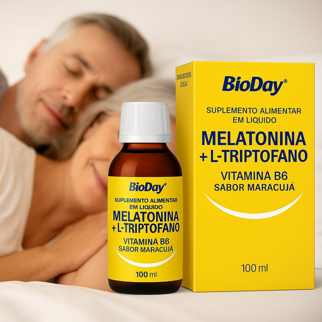 Kit Melatonina + L-triptofano + Vitamina B6 Gotas - 2 Unidades - 200ml
