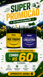 Combo 60 Pré-Treino + Creatina