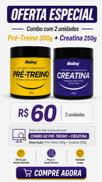 Combo 60 Pré-Treino + Creatina