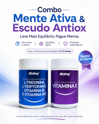 Combo Mente Ativa & Escudo Antiox