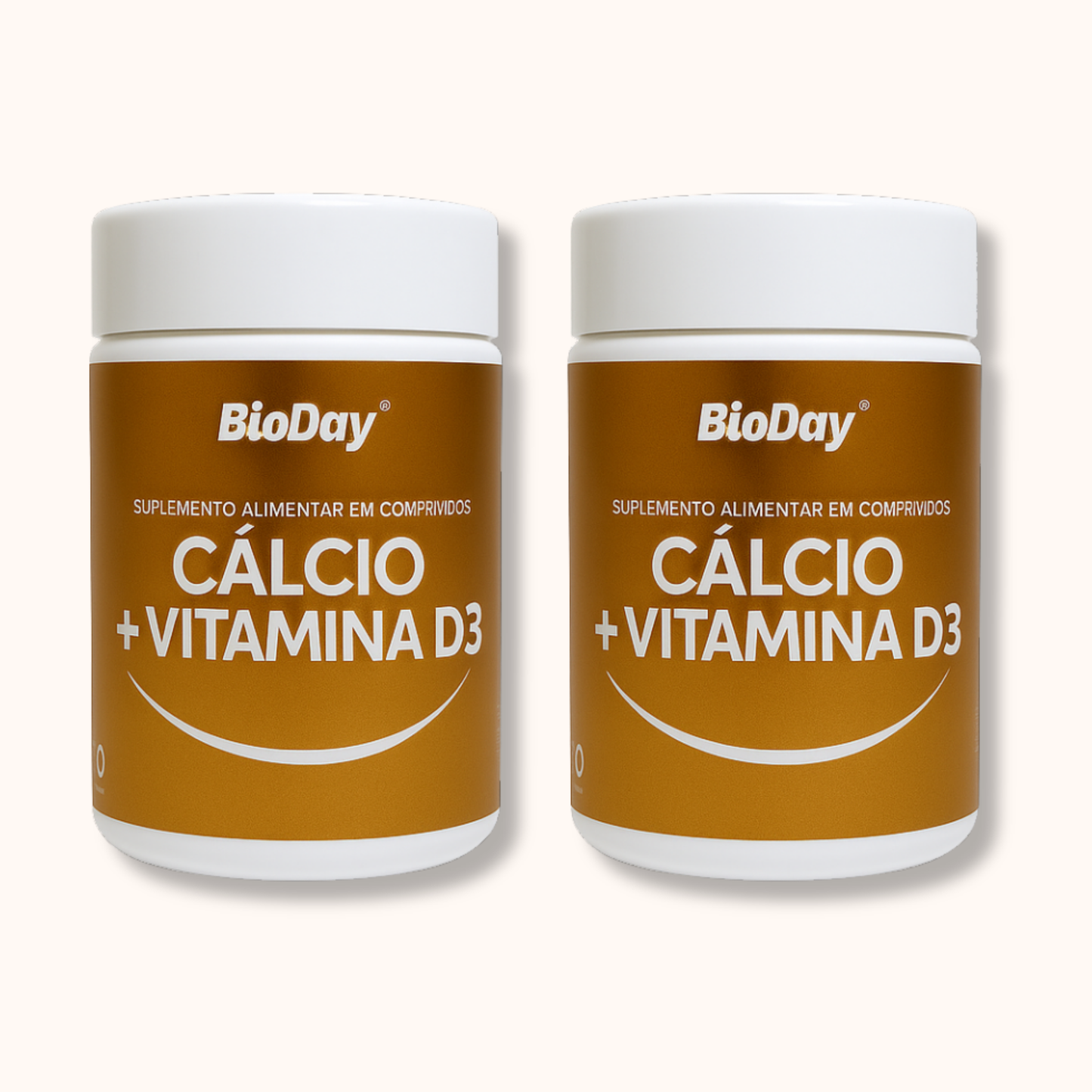 Kit Cálcio + Vitamina D3 - 2 Unidades - 120 Comprimidos