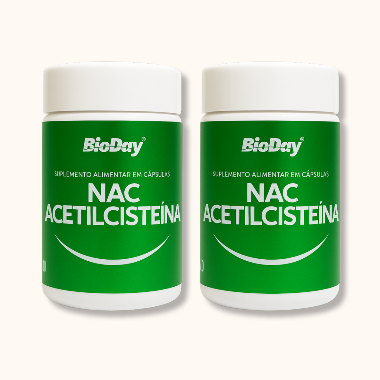 Kit Nac (acetilcisteina) - 2 Unidades - 120 Cápsulas
