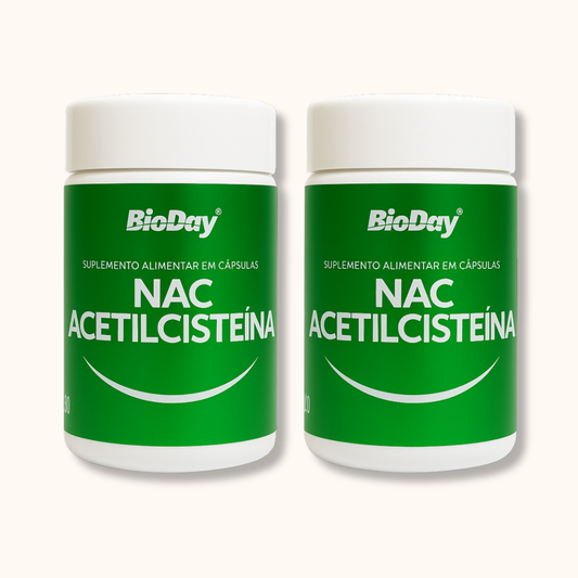 Kit Nac (acetilcisteina) - 2 Unidades - 120 Cápsulas