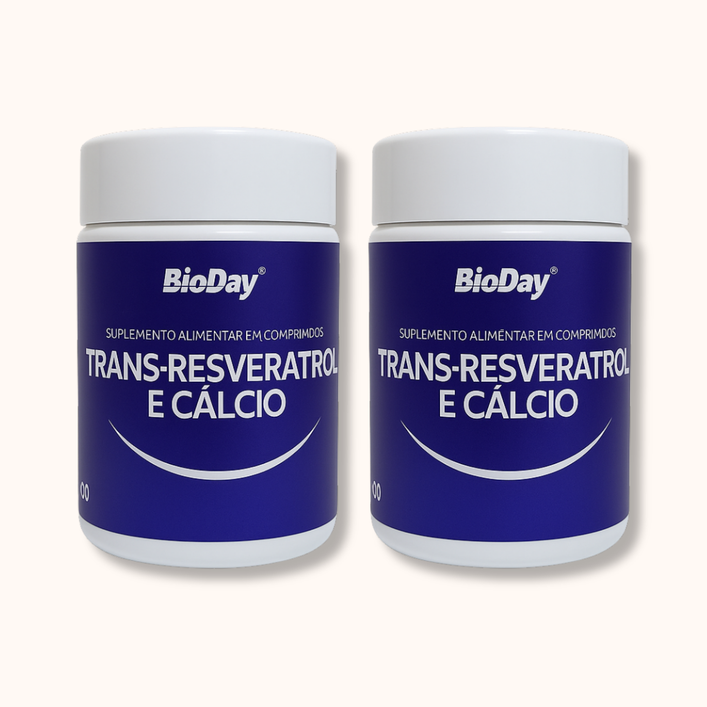 Kit Trans-resveratrol + Cálcio - 2 Unidades - 120 Comprimidos