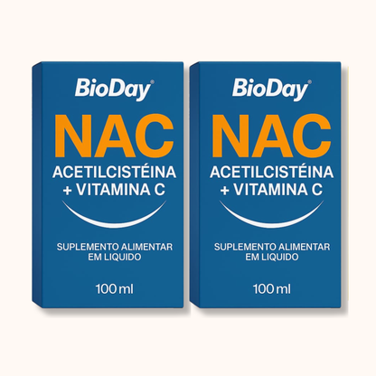 Kit Nac (acetilcisteina) - 2 Unidades - 120 Cápsulas