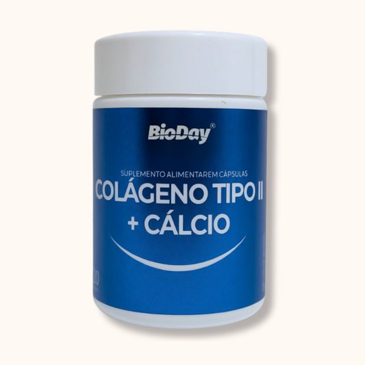 Colágeno Tipo 2 + Cálcio -  60 Cápsulas