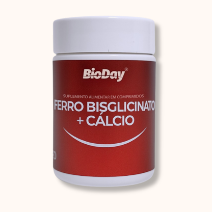 Ferro Bisglicinato + Cálcio - 60 Comprimidos