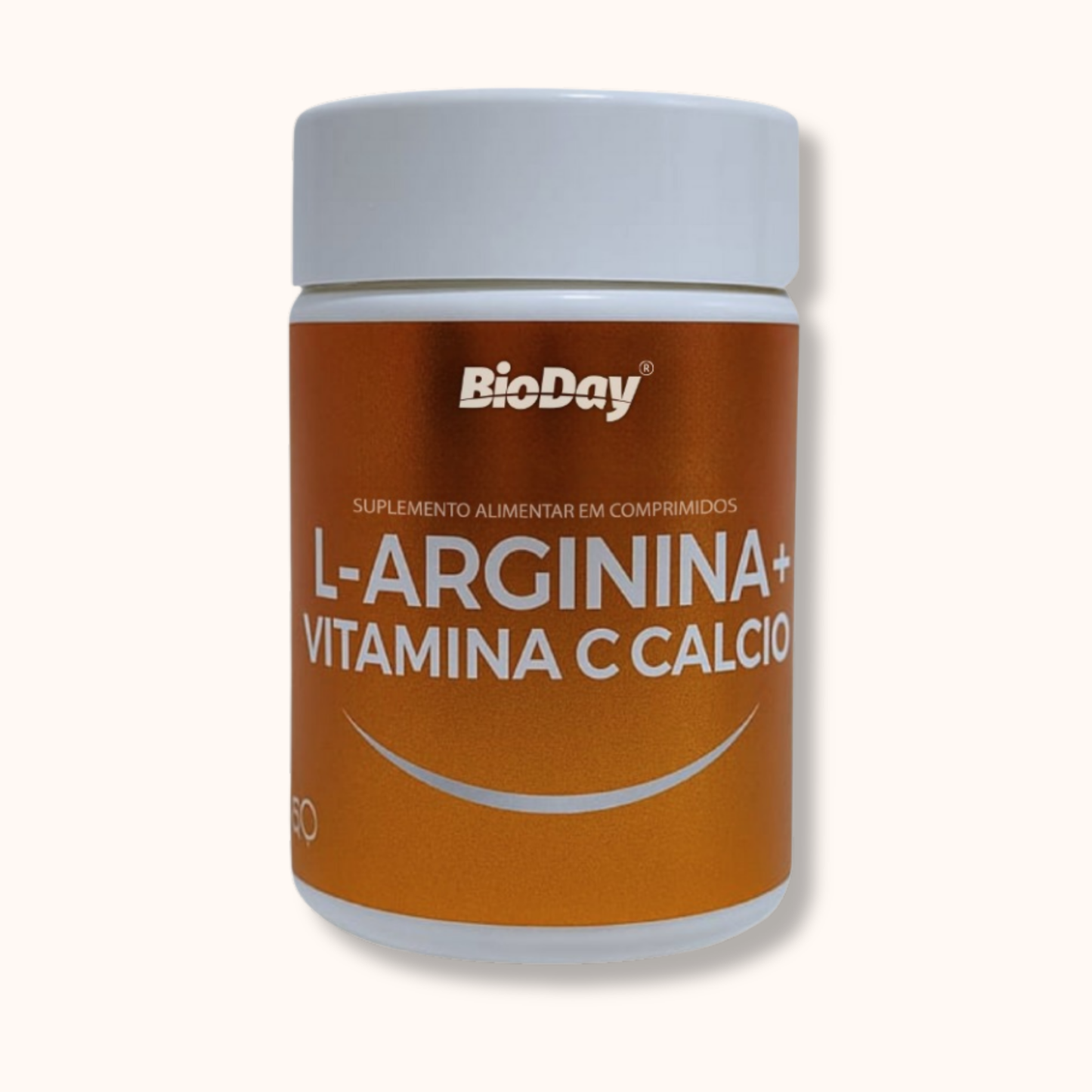 L-Arginina + Vitamina C + Cálcio - 60 Comprimidos