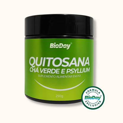 Quitosana + Chá Verde + Psyllium - Pote  250g