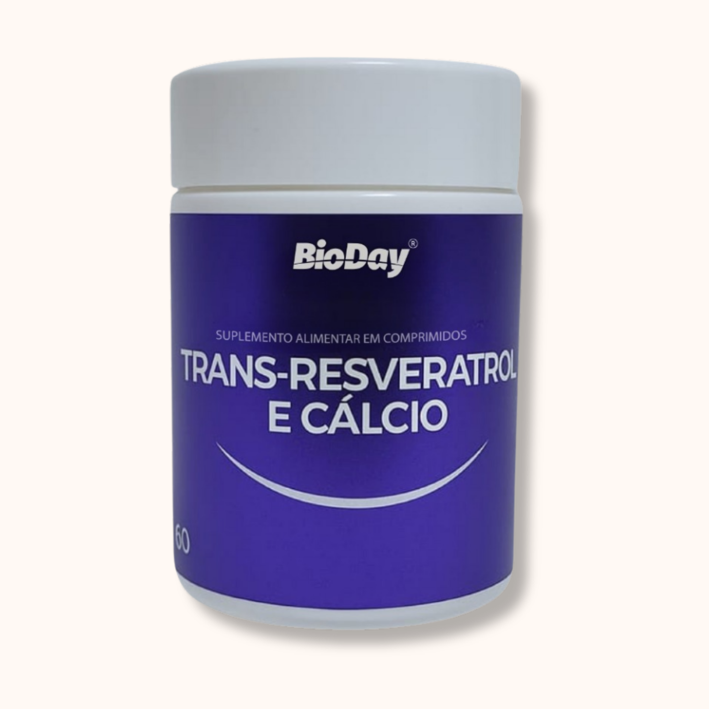 Trans-resveratrol + Cálcio - 60 Comprimidos
