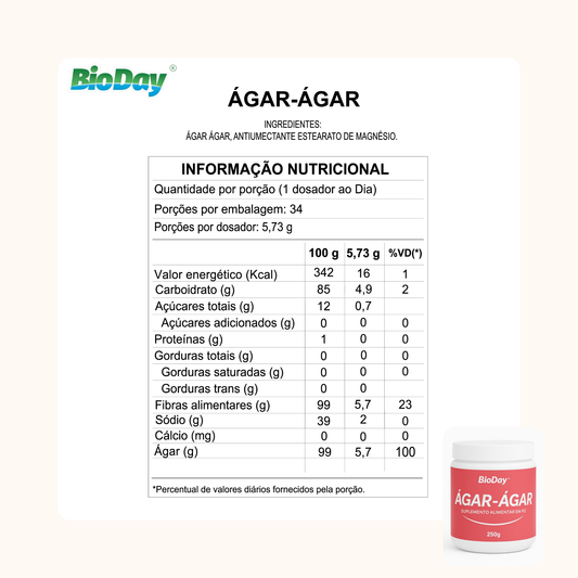 Ágar-ágar - Pote  250g