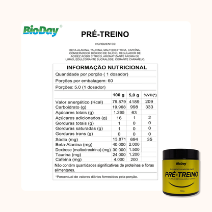 Pré-treino Pote 300g