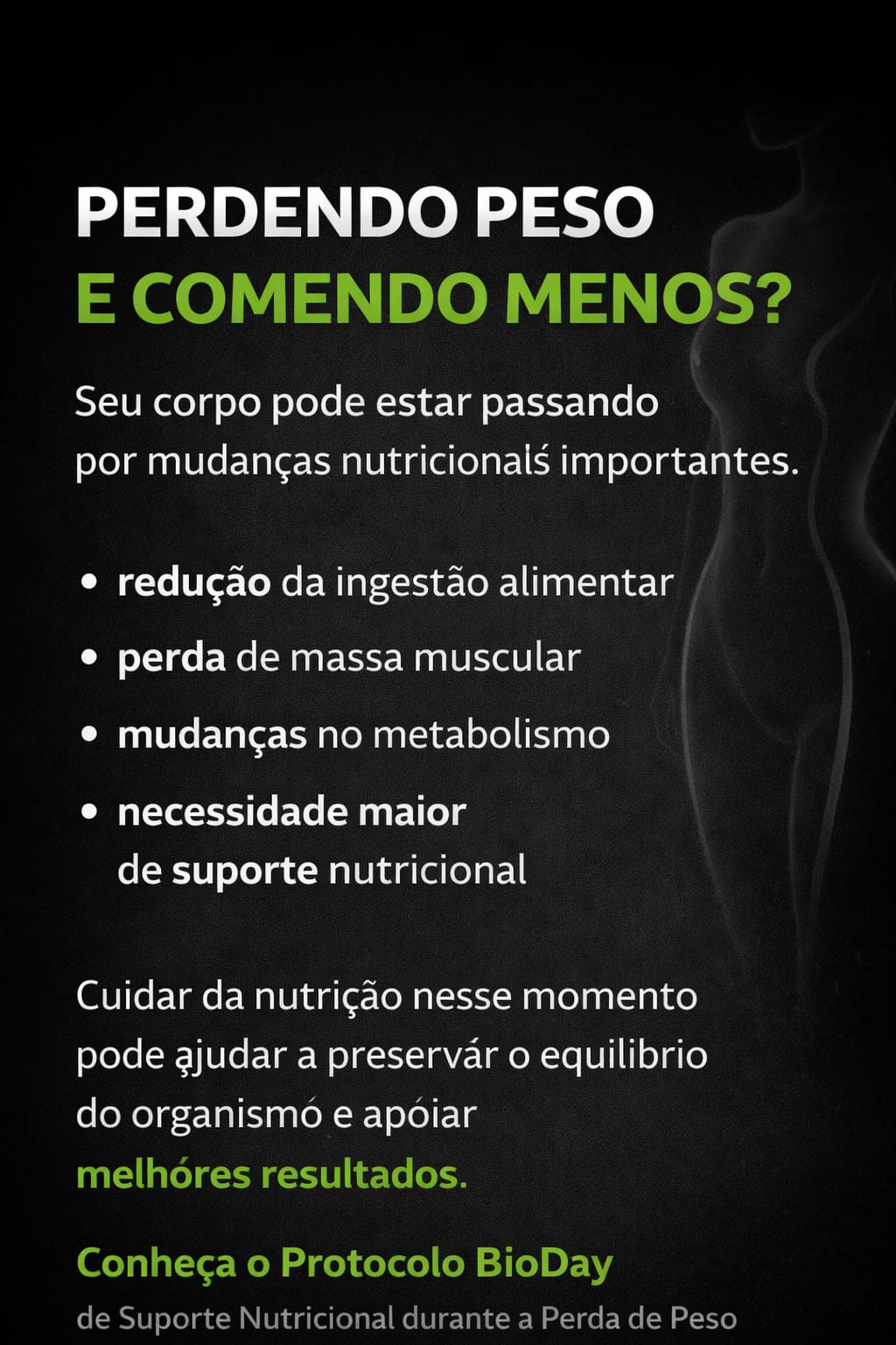 Protocolo BioDay – Equilíbrio Nutricional durante a Perda de Peso