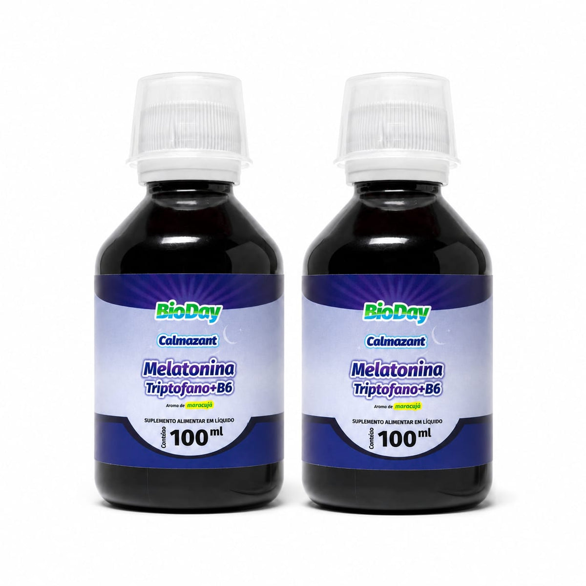 Calmazant BioDay – Melatonina + Triptofano + B6 | 2 unidades de 100 ml