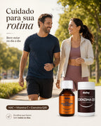 Kit Cuidado Essencial Premium NAC + Vitamina C + Coenzima Q10