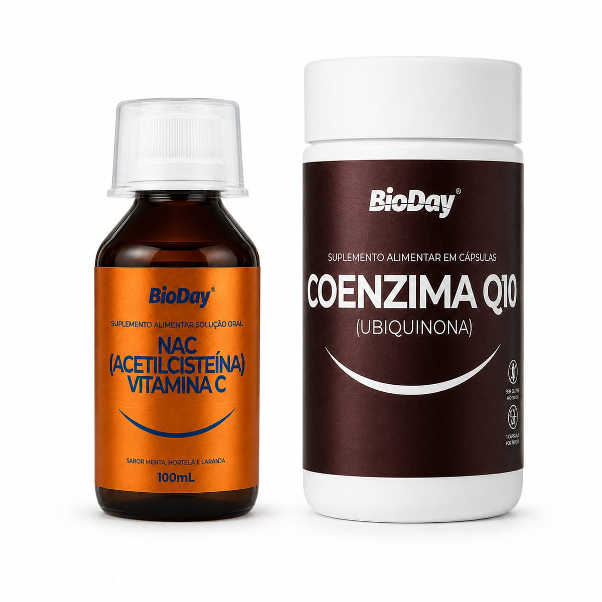 Kit Cuidado Essencial Premium NAC + Vitamina C + Coenzima Q10