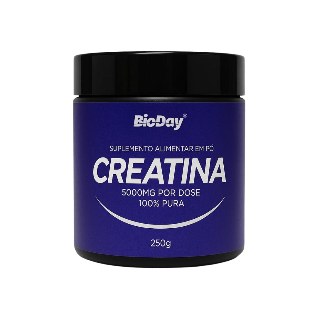 Kit Creatina 250g + Cabelos e Unhas + Quitosana, Chá Verde e Psyllium
