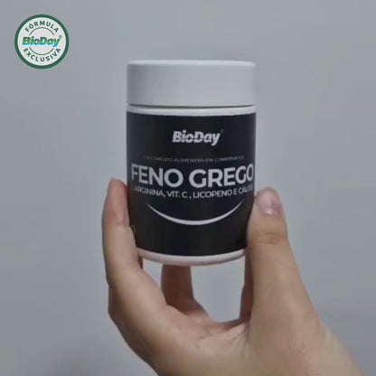 Kit Feno Grego + L-arginina + Licopeno + Vitamina C + Cálcio - 2 Unidades - 120 Comprimidos