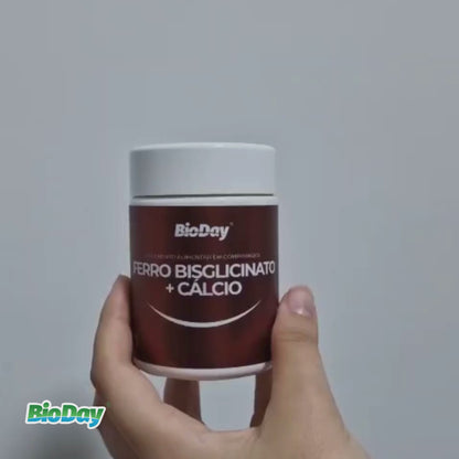 Kit Ferro Bisglicinato + Cálcio - 2 Unidades - 120 Comprimidos