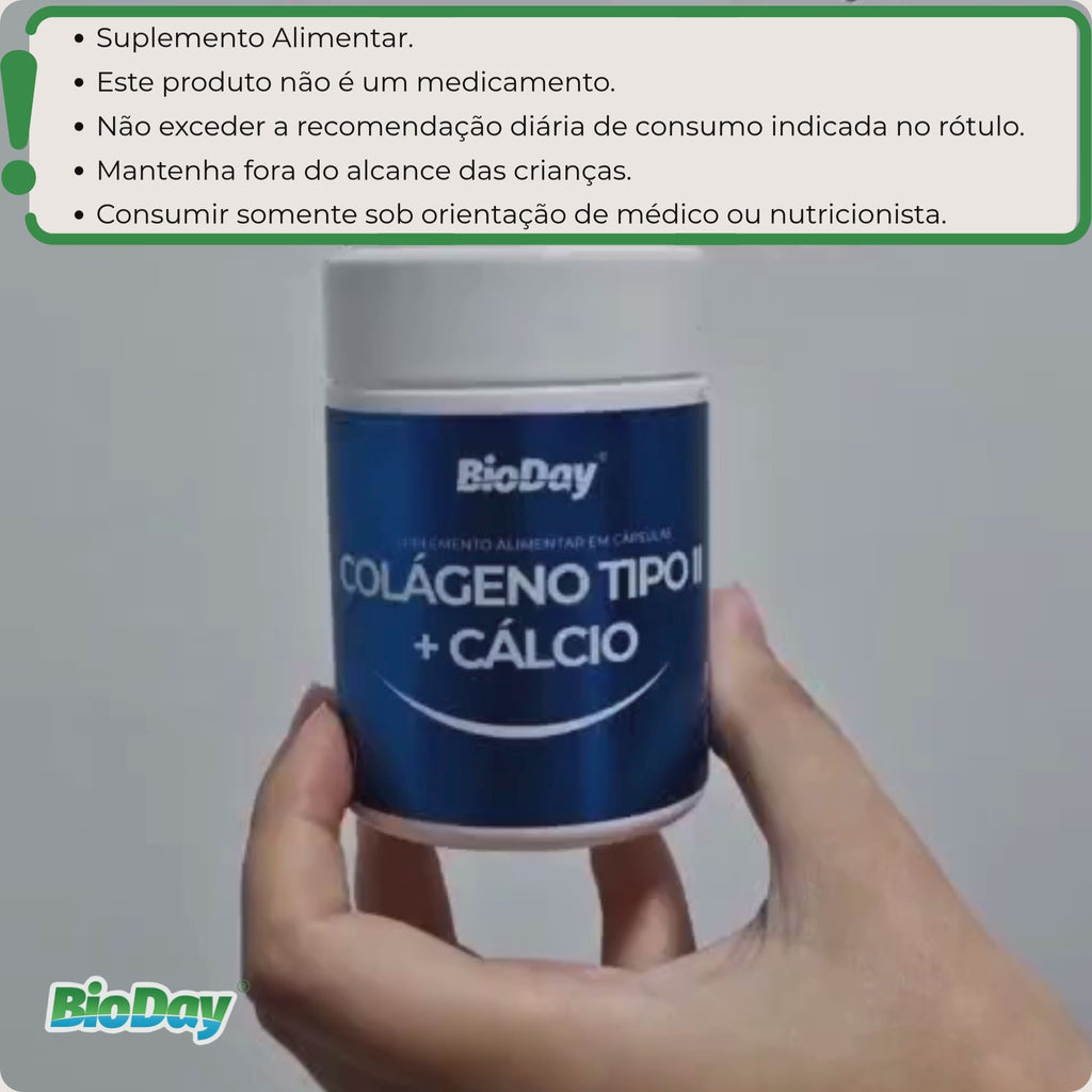 Kit Colágeno Tipo 2 + Cálcio - 2 Unidades - 120 Cápsulas