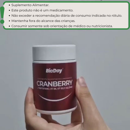 Kit Cranberry + L-triptofano + Vitamina B6 e B12 + Selênio - 2 Unidades - 120 Comprimidos